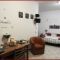 Living space and bed